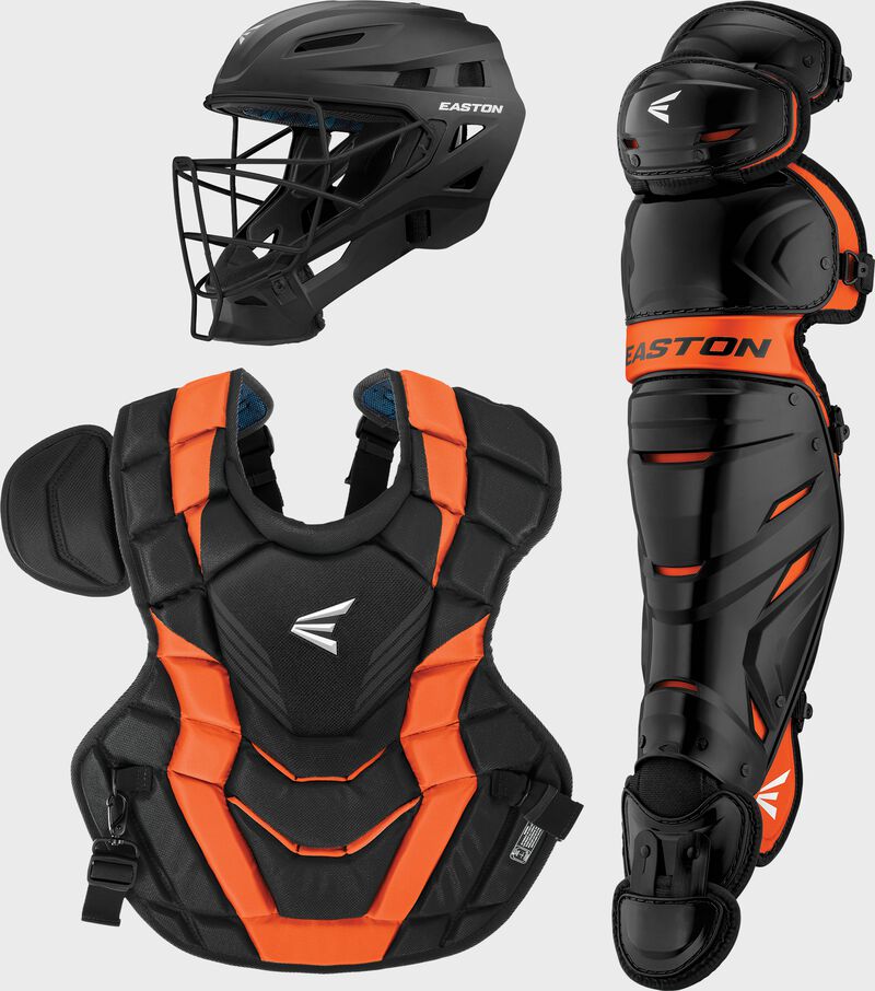 Elite X Catchers Kit Adult BK/OR